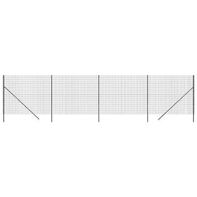 VidaXL Draadgaashek 1,6x10 m gegalvaniseerd staal antracietkleurig