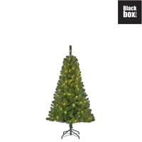 Black Box Kerstboom Charlton met led groen h120 x d76cm - thumbnail