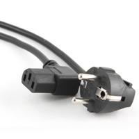 Gembird Netsnoer 10a Ra Haaks Zwart 1.8m - thumbnail