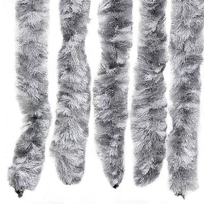 Vliegengordijn 100x230 cm chenille wit en grijs Vliegengordijn 100x230 cm chenille wit en grijs