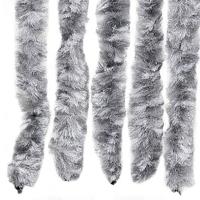 Vliegengordijn 100x200 cm chenille wit en grijs - thumbnail