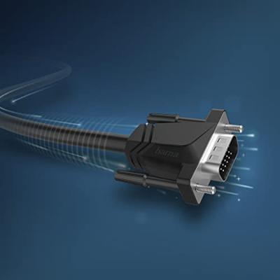 Hama VGA-kabel, Full-HD 1080p, 1,50 m Kabel Zwart