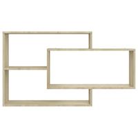 Wandschappen 104x20x58,5 cm bewerkt hout sonoma eikenkleurig - thumbnail