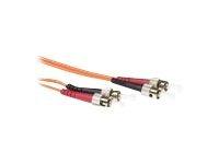 ACT RL1015 Glasvezel Patchkabel Duplex LSZH - ST/ST 62.5/125 Multimode 62.5/125µm OM1 - 15 meter