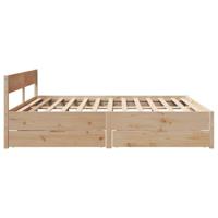 Bedframe zonder matras massief grenenhout 180x200 cm - thumbnail