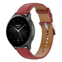 By Qubix - Luxe leren bandje - Bordeaux - Compatible met Xiaomi Redmi Watch 5 Active/Redmi Watch 5 Lite - Compatible Xiaomi bandje - thumbnail