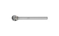 PFERD TOOLS 21213073 Freesstift Hardmetaal Bol 6 mm Lengte 35 mm Afmeting, Ø 6 mm Werklengte 5 mm Schachtdiameter 3 mm 1 stuks - thumbnail