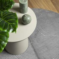 Vloerkleed IZA laagpolig Scandinavisch 80 cm grijs - thumbnail