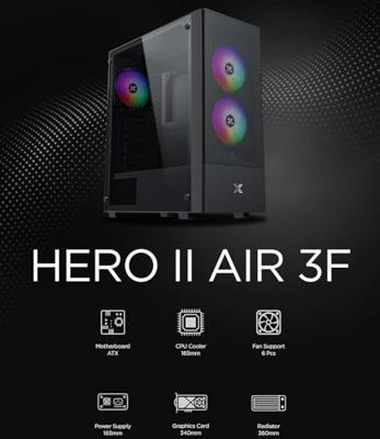 ATX Semi-toren BehuizingXIGMATEK Hero II Air