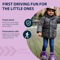 Hudora rolschaatsen my first quad paars, maat 30-33 - thumbnail