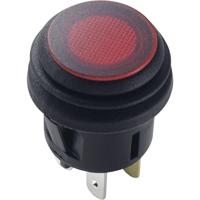 TRU COMPONENTS 1587919 TC-R13-527D2B Drukschakelaar 14 V/DC 20 A 1x aan/uit Continu Rood 1 stuk(s) - thumbnail