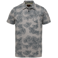PME Legend regular fit polo met all over print blauw - thumbnail