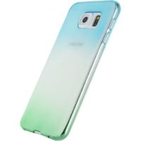Xccess Thin TPU Case Samsung Galaxy S6 Edge Gradual Green/Turquoise - thumbnail