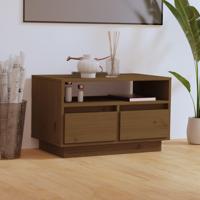 Tv-meubel 60x35x37 cm massief grenenhout honingbruin - thumbnail