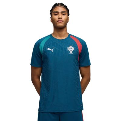 PUMA Portugal Trainingsshirt 2026-2028 Blauwgroen Wit