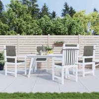 Stoelkussens 4 st lage rug 100x50x4 cm stof donkergrijs - thumbnail