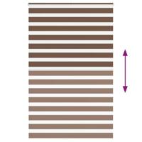 VidaXL Zebra rolgordijn 140x200 cm stofbreedte 135,9cm polyester bruin - thumbnail