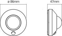 OSRAM HOMELIGHTING NIGHTLUX Ceiling Silver 4099854530777 LED-nachtlamp Koudwit Silver - thumbnail