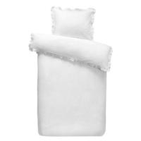 Dekbedovertrek Cato effen - wit - 140x200/220 cm - thumbnail