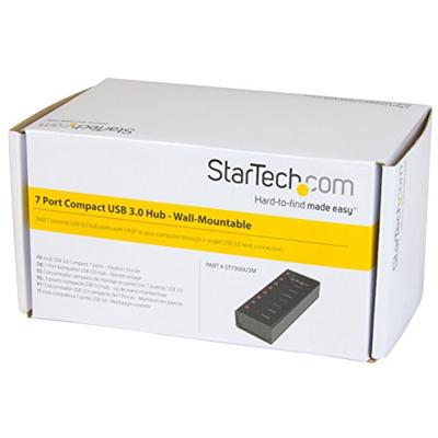 StarTech.com 7-poorts USB 3.0 hub - metalen behuizing - desktop of wandmontage - compacte 7-voudige verdeler SuperSpeed Hub