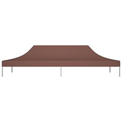 VidaXL Partytentdak 270 g/m² 6x3 m bruin - thumbnail