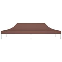 VidaXL Partytentdak 270 g/m² 6x3 m bruin - thumbnail