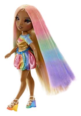 MGA Entertainment Rainbow high modepop met haarkrijt - meline goud