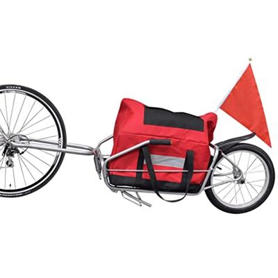 VidaXL Fietstransporttrailer met 1 wiel en opbergtas - thumbnail