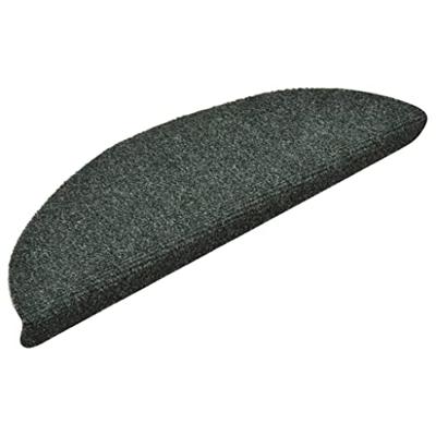 VidaXL Trapmatten zelfklevend 10 st 56x17x3 cm groen halfrond