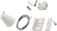 Euro 3 fase rails suspension (kit voor draad 1,5 m wit) - thumbnail