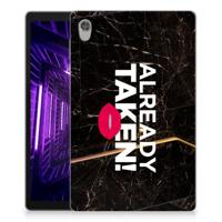 Lenovo Tab M10 HD (2de generatie) Back cover met naam Already Taken Black - thumbnail