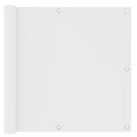 VidaXL Balkonscherm 90x600 cm oxford stof wit - thumbnail