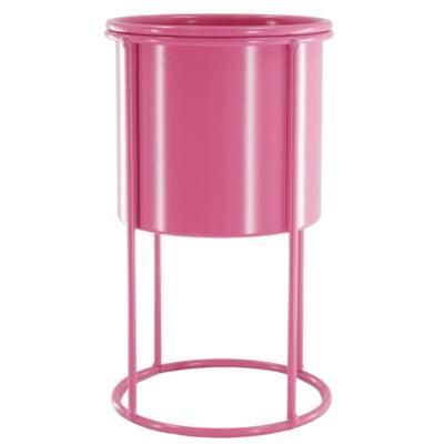 Housevitamin bloempot op standaard metaal roze 19 cm | 12 stuks