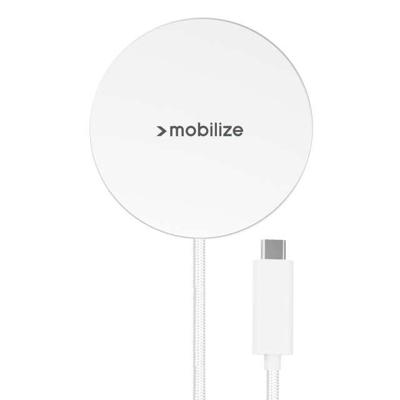 Mobilize Magnetic Wireless Charger Magsafe Compatible 25W Qi2.2 White Aluminium