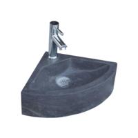 Hardsteen Fontein Set Corner Kwartrond 30X30X11 cm Aqua Royal - thumbnail