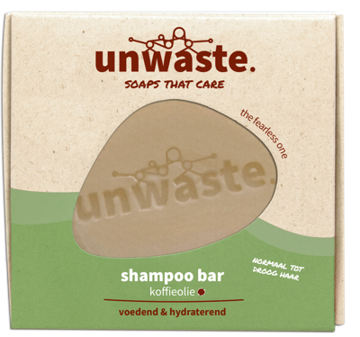 Unwaste Shampoo bar koffieolie 1 Stuks