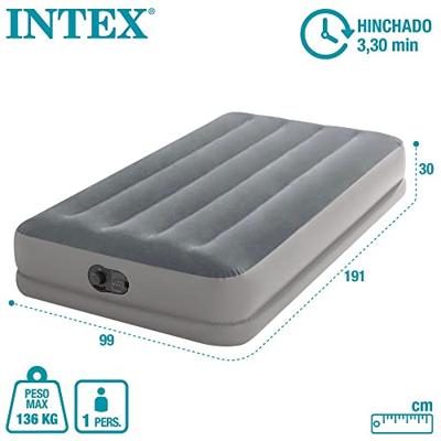 Intex 64122np pillow rest raised luchtbed 99x191x42 cm zwart - thumbnail
