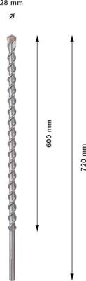 Bosch Accessories SDS-Max Hamerboor Ø 28 mm