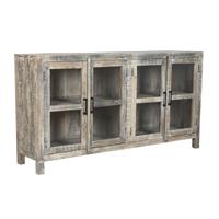 Dressoir Home ESPRIT Wit Bruin Gerecycleerd Hout 170 x 40 x 90 cm - thumbnail