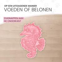 Eat Slow Live Longer Lick Mat Seahorse Blauw - thumbnail