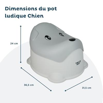 SPEELSE HONDENPOT charmant grijs