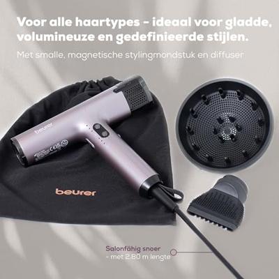 Beurer HC 100 Haardroger Roze, Zwart