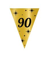 Classy Vlaggenlijn 90 Jaar Zwart/Goud (10m) - thumbnail