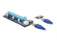 DeLOCK Riser Card PCI Express x1 > x16 met USB-kabel - thumbnail
