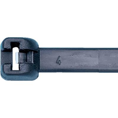 SWG 50223155 Kabelbinder 186 mm 4.8 mm Zwart UV-gestabiliseerd, Met metalen tong 100 stuk(s)