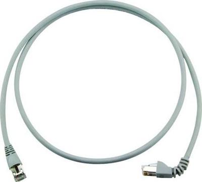 Telegärtner 100008691 RJ45 Netwerkkabel, patchkabel CAT 6A S/FTP 5.00 m Grijs Vlambestendig, Halogeenvrij 1 stuk(s)