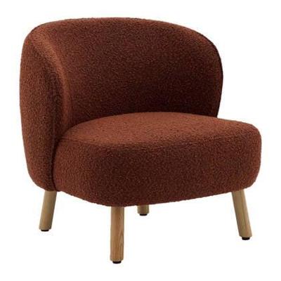 Kave Home Fauteuil 'Ulit' Bouclé, kleur Terracotta Kave Home Fauteuil 'Ulit' Bouclé, kleur Terracotta