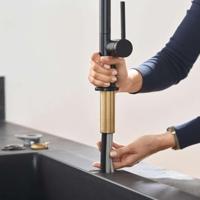 Hansgrohe Talis M54 ééngreeps keukenmengkraan 270 met uittrekbare uitloop en sBox, mat zwart - thumbnail