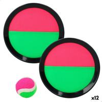 Strandspeelgoed Colorbaby Catch Ball 20 x 2 x 20 cm Velcro (12 Stuks) - thumbnail