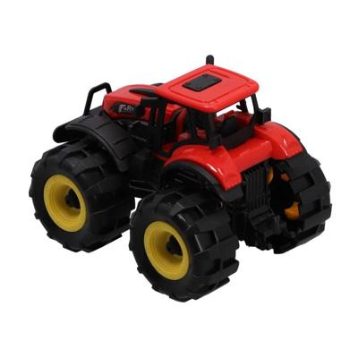 Overige Merken Tractor 15 cm + licht en geluid rood/zwart